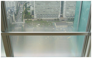 ビジョンコントロールフィルム施工後画像斜め下